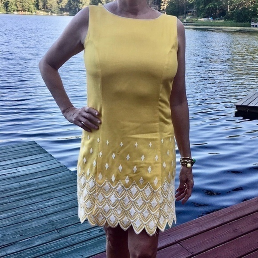 Vintage yellow skort dress‎